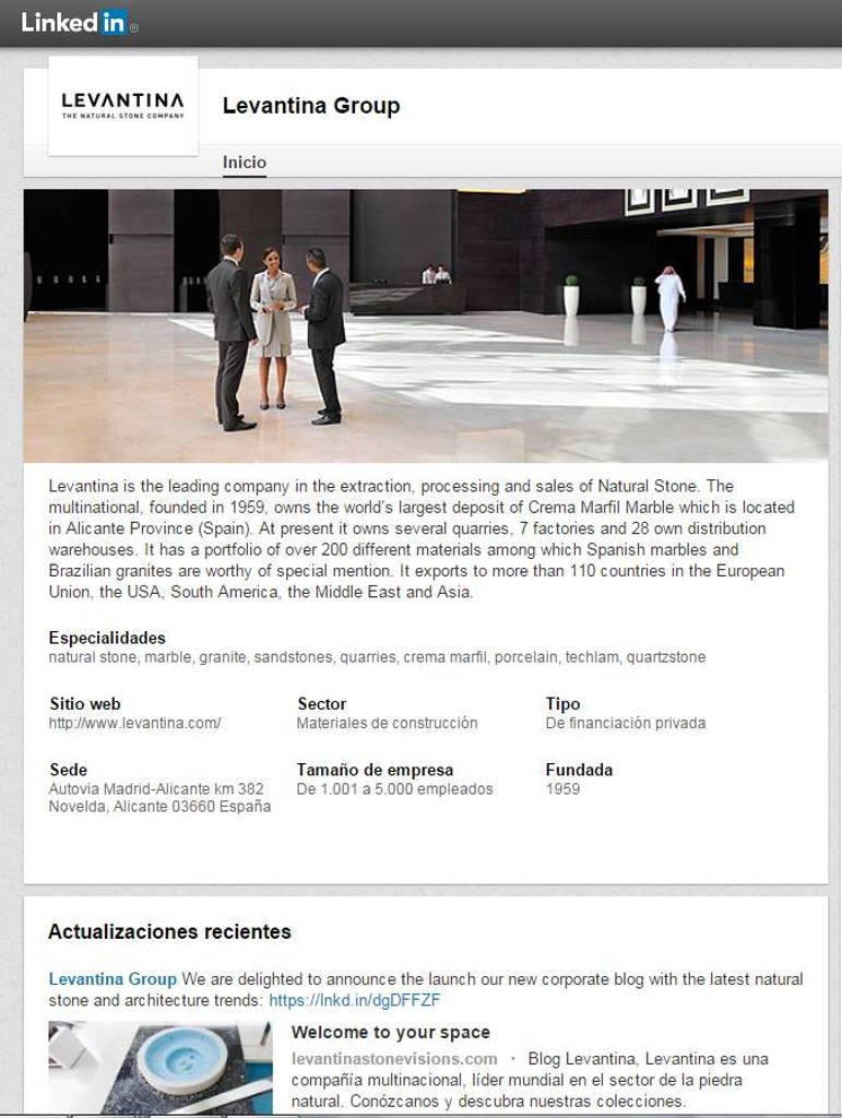 Levantina Group Linkedin