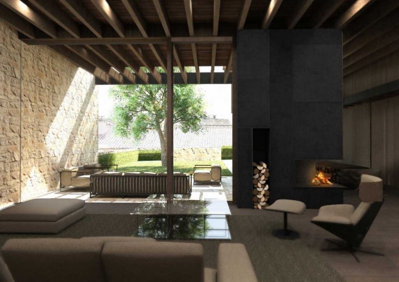 salon-diseno-casa-rustica